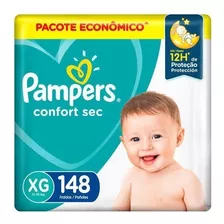 Fralda Descartável Infantil Pampers Confort Sec Xg 148 U