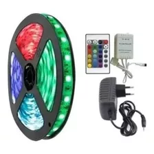 Fita Led 5050 Rgb Colorida 5mt 16 Cores Com Controle E Fonte