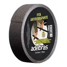 Fita Adesiva De Segurança Antiderrapante 50mm X 20m Cor Preto