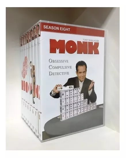 Box Seriado Monk 1ª À 8ª Temporada - 32 Dvds