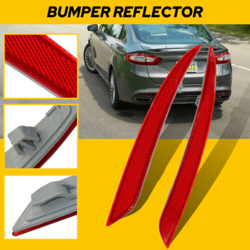 For 2013-2018 Ford Fusion Red Rear Bumper Reflector Side Aab Foto 9