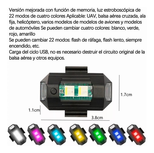 Set Estrobo Led Luz+sticker Reflejante+tapa Vlvula Neumtic Foto 8