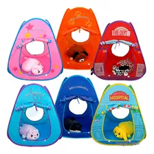 Carpa Casa Para Niñas Niños Peluche Carpa Plegable 