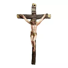 Cruz Para Pared, De Resina, Crucifijo, Cristo 25cm