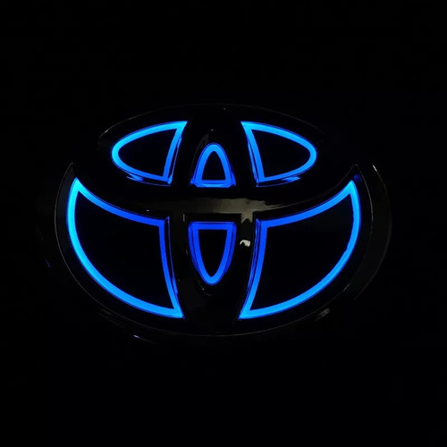 Luz Azul Led De Rejilla Para Toyota, Insignia De Maletero Foto 2