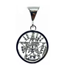 Dije De Tetragramaton Calado Chico (deperlá Plata)