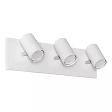 Aplique Pared 3 Luces Moderno Apto Led Baño Gu10