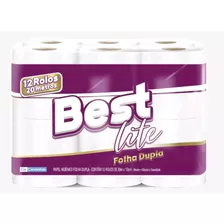 Kit Pacote De Papel Higiênico Best Folha Dupla C/12 Rolos