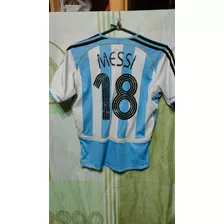 Camiseta Selección Argentina 2006 Messi 19 Y 18 Chico/dama 