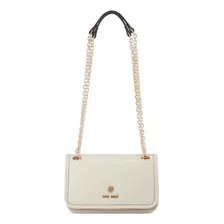 Bolsa Cross Body Nine West Ngb133178 Mujer Acabado De Los Herrajes Niquel Color Natural Color De La Correa De Hombro Beige Diseño De La Tela Liso