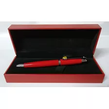 Bolígrafo Sheaffer Ferrari Serie 500 Rosso Corsa Color De La Tinta Negra Color Del Exterior Rojo