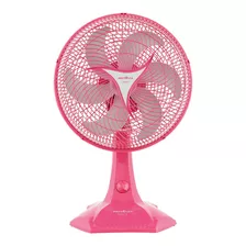 Ventilador De Mesa Britânia Protect 30 Six Rosa Com 6 Pás