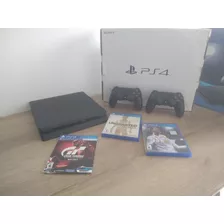 Consola Sony Playstation 4 Ps4 1tb + 2 Controles + 3 Juego