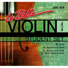 Encordado Violín La Bella Para Estudio 4/4 680 Made Usa