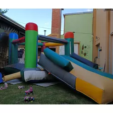 Inflable 3x3 Con Tobogán, Completo Con Turbina, Usado