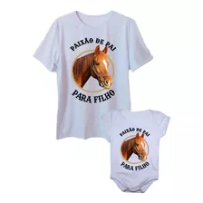 Tal Pai Tal Filho Camiseta E Body De Bebê Estampa Cavalo