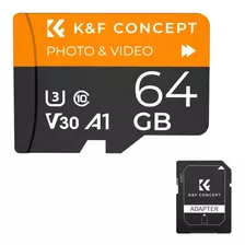 Tarjeta De Memoria Microsd 64gb U3/v30/a1 K&f Concept