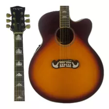 Violão Eletroacústico Marquês Va-209 Jumbo Aço Ativo Fishman Orientação Da Mão Destro Cor Redburst