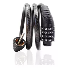 Combination Bike Lock Cable With Holder And Reflective Tape 