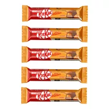 Chocolate Kit Kat Caramel Importado X 5u - Sr Goloso