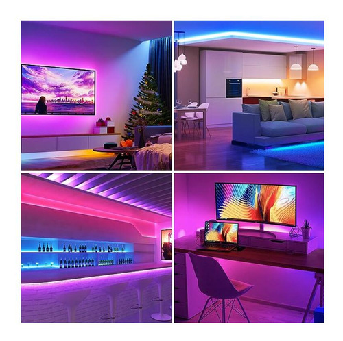 Tiras De Luces Rgb En Rollo De 40 Metros, Luces Decorativas. Foto 4