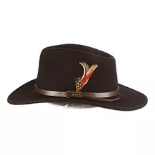 Felt Crushable Scala Classico Hombres De Outback Sombrero, N