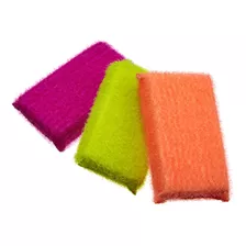 Casabella Scrub Sponge, Paquete De 3, Colores Surtidos (1139