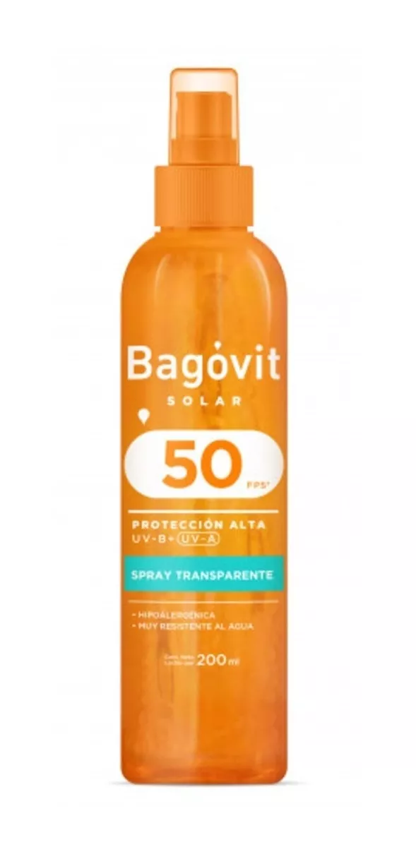 Bagovit Solar Spray Transparente 50+ X 200