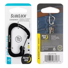 Mosquetón Slidelock Carabiner Stainless Steel 3pack Nite Ize