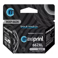 Cartucho Maxiprint Mxp-662k Compatible Hp 662xl Mi