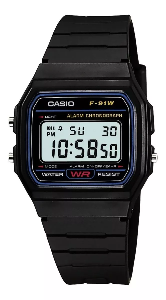 Reloj Casio F91w Caballero Retro Vintage Clasico 100%orginal