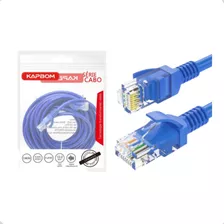 Kit 15 Cabo De Rede Kapbom Wifi Ethernet Rj45 10 Metros Nf