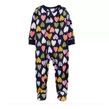 Pijama Macacão Carters C Pezinho Menina Algodão Fleece Temas