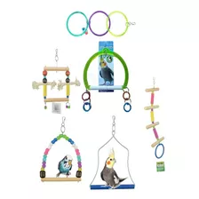 Kit 6 Brinquedos Aves Calopsitas (bt23,02,06,04, Pol ,arg)