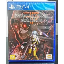 Jogo Midia Fisica Sword Art Online Fatal Bullet Pra Ps4