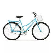 Bicicleta Urbana Ultra Bikes Summer Tropical Aro 26 19 1v Freios V-brakes Cor Azul-bebê/branco