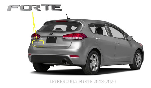 Letrero Kia Forte 2013-2020 Generico Foto 4