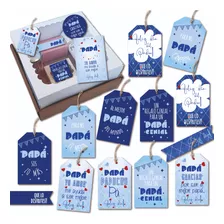 Kit Imprimible Día Del Padre Tags, Etiquetas Y Tarjetas 7