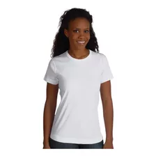 Kit 3 Camiseta Feminina Branca Malha P/ Sublimação Poliéster