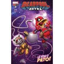 Deadpool Extra: Lá Vem O Pato, De Marvel Comics. Série Deadpool, Vol. 08. Editora Panini Comics, Capa Mole, Edição Deadpool Extra Em Português, 2017