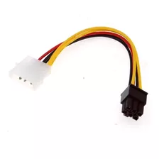 Cabo Adaptador Energia Ide X 6 Pinos Placa De Vídeo Molex