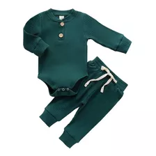 Conjunto De Tela Acanalada Para Bebes