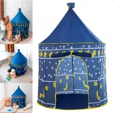 Tenda Cabaninha Infantil Azul Castelinho Principe Menino