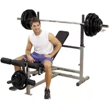 Body Solid Gdib46lp4 Powercenter Combo Bench Package