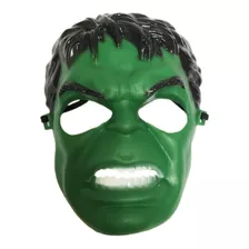 Máscara Infantil Plástico Marvel Herói Vingadores Verde Hulk
