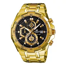 Reloj Casio Edifice Efr 539fg 1a Black And Gold Genuino