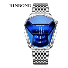 Binbond Hombres Reloj Negro Tecnología Estudiante Locomotora