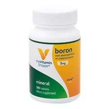 The Vitamin Shoppe Boron 3mg, Forma Bien Absorbida De Boro Q
