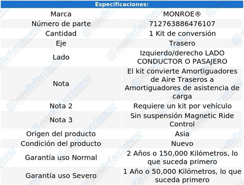 Kit De Conversin Izq/der Trasero Lucerne 06-11 Monroe Foto 2