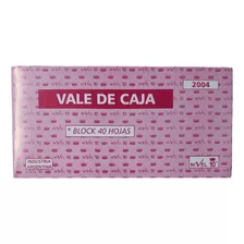 Talonario Vale De Caja 2004 40 Hojas Nivel 10 Pack X 10